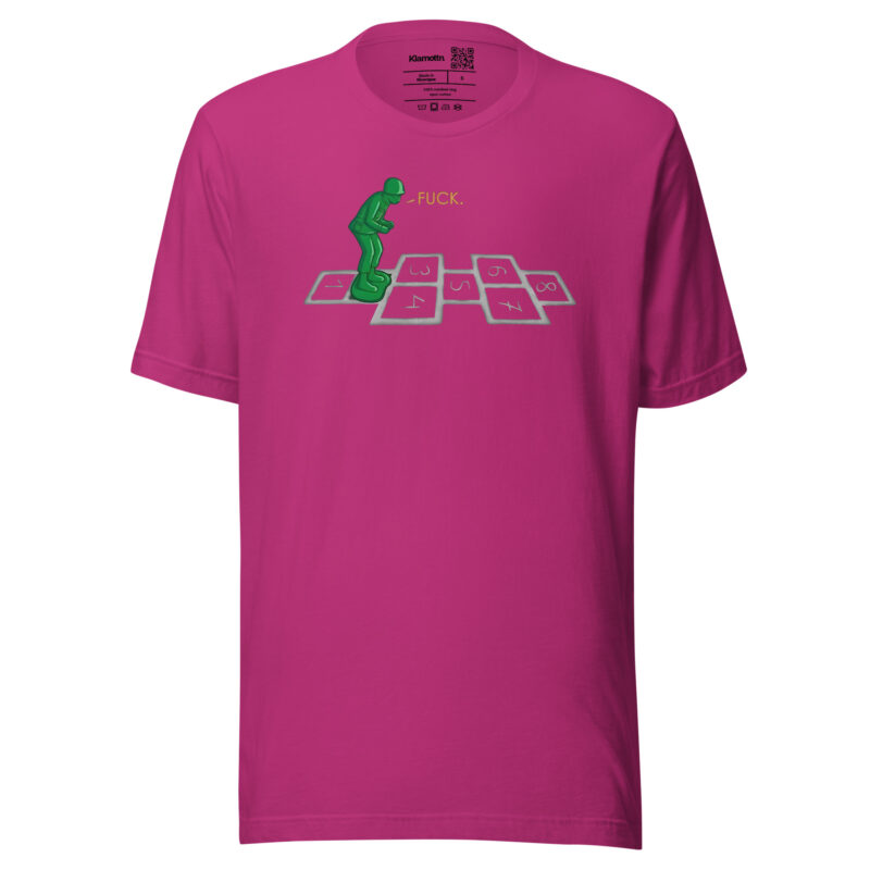 Soldat im Hüpfspiel Unisex-T-Shirt – T-Shirts – klamottn.de