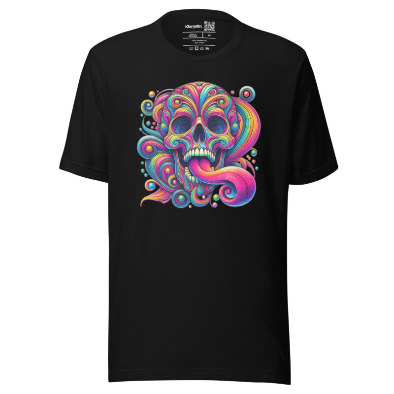 Psychedelischer Totenkopf Unisex-T-Shirt – T-Shirts – klamottn.de