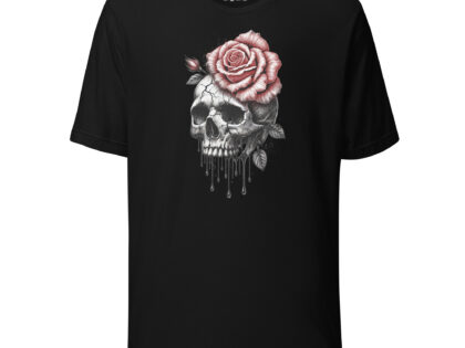 Schädel mit blutroter Rose Unisex-T-Shirt – T-Shirts – klamottn.de Schädel mit blutroter Rose Unisex-T-Shirt – T-Shirts – klamottn.de