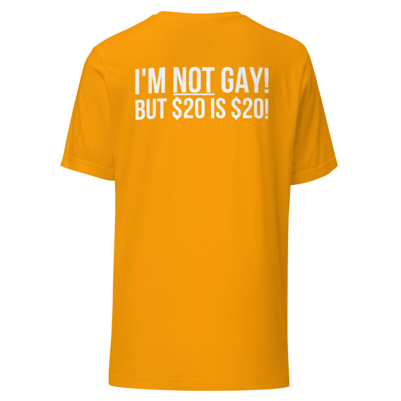 I'm not gay but $20 is $20 Unisex-T-Shirt – T-Shirts – klamottn.de
