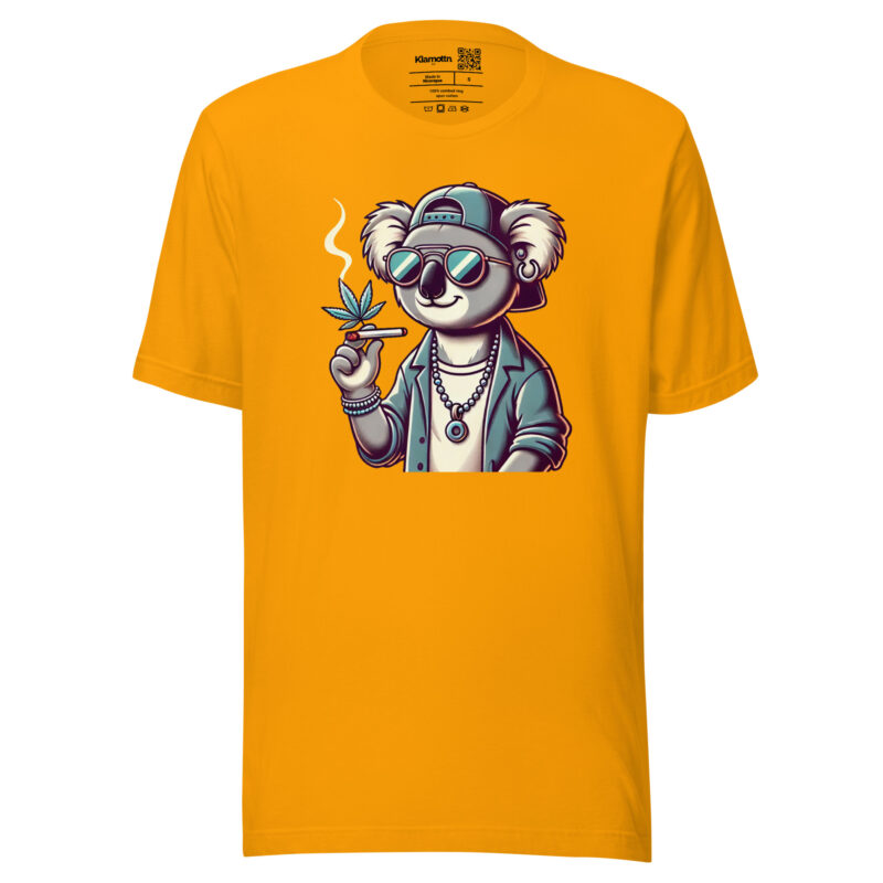 Entspannter Koala mit Joint Unisex-T-Shirt – T-Shirts – klamottn.de