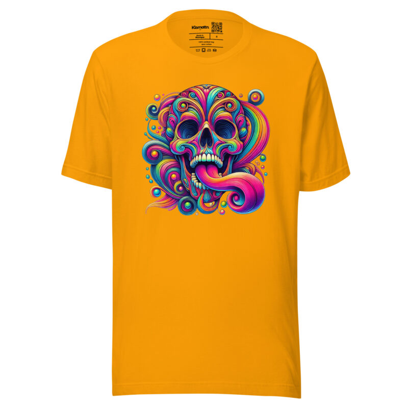 Psychedelischer Totenkopf Unisex-T-Shirt – T-Shirts – klamottn.de