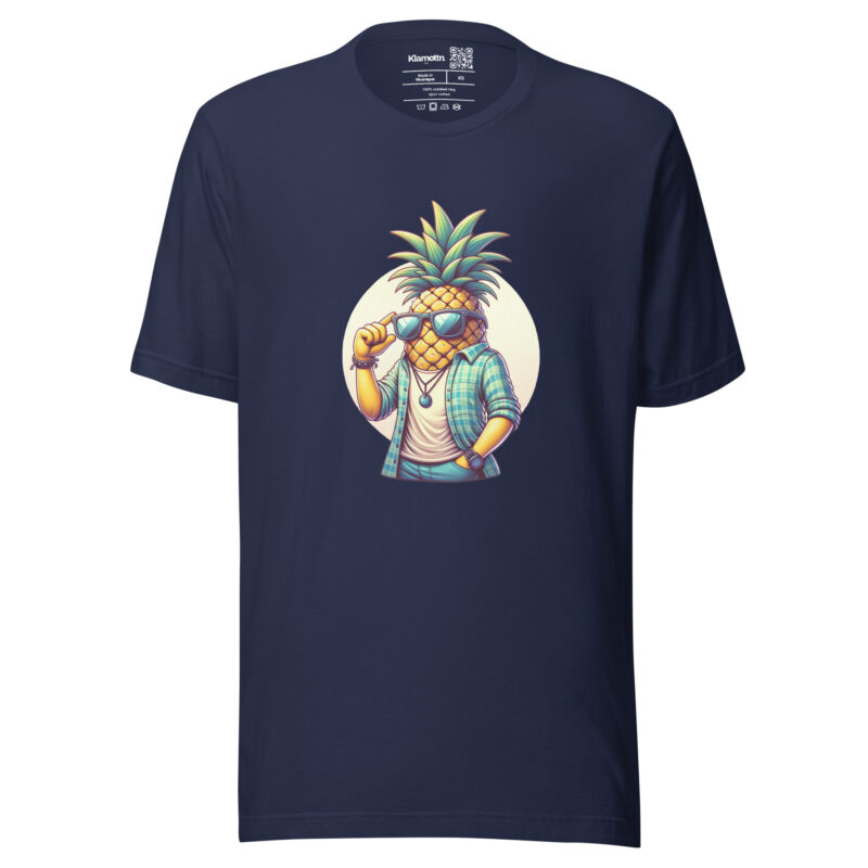 Coole Ananas mit Sonnenbrille Unisex-T-Shirt