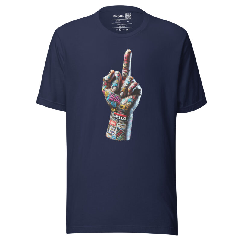 Urban Street Art Style Fick dich Fuck you Graffiti Hand Unisex-T-Shirt
