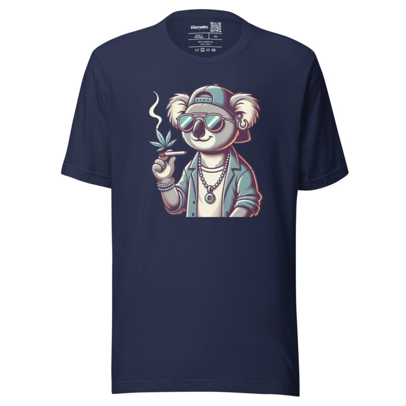 Entspannter Koala mit Joint Unisex-T-Shirt – T-Shirts – klamottn.de