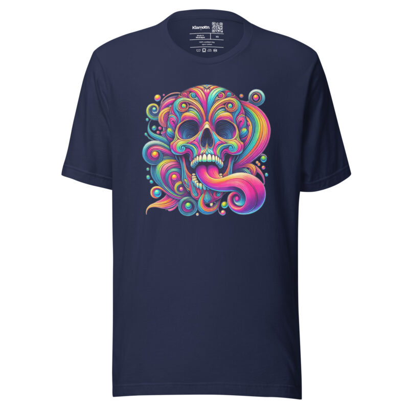 Psychedelischer Totenkopf Unisex-T-Shirt – T-Shirts – klamottn.de