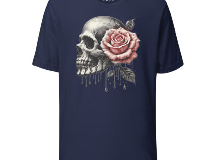 Schädel mit roter Rose Unisex-T-Shirt – T-Shirts – klamottn.de Schädel mit roter Rose Unisex-T-Shirt – T-Shirts – klamottn.de