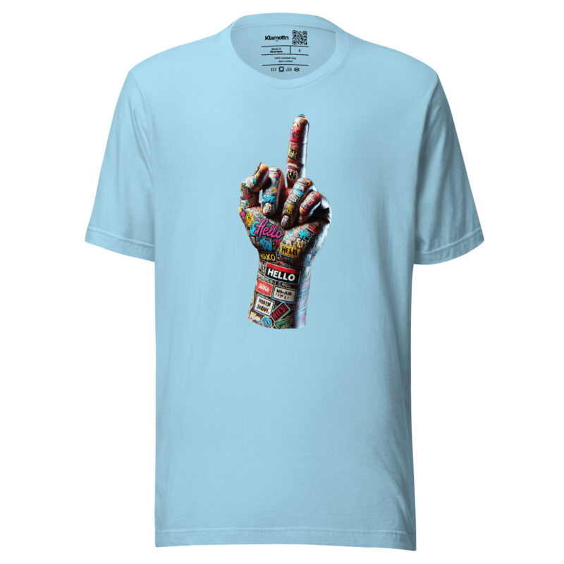 Urban Street Art Style Fick dich Fuck you Graffiti Hand Unisex-T-Shirt