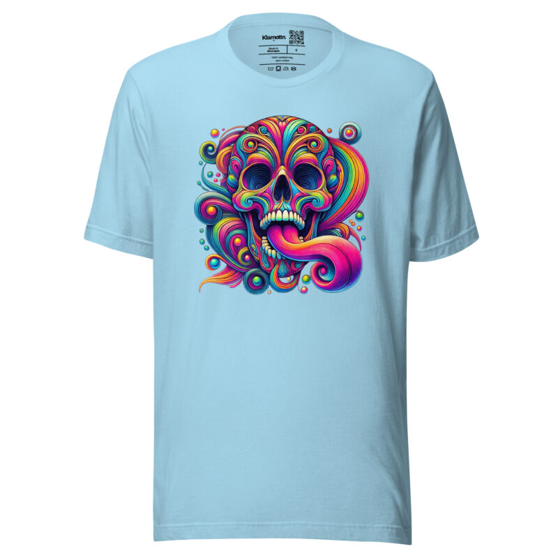 Psychedelischer Totenkopf Unisex-T-Shirt – T-Shirts – klamottn.de