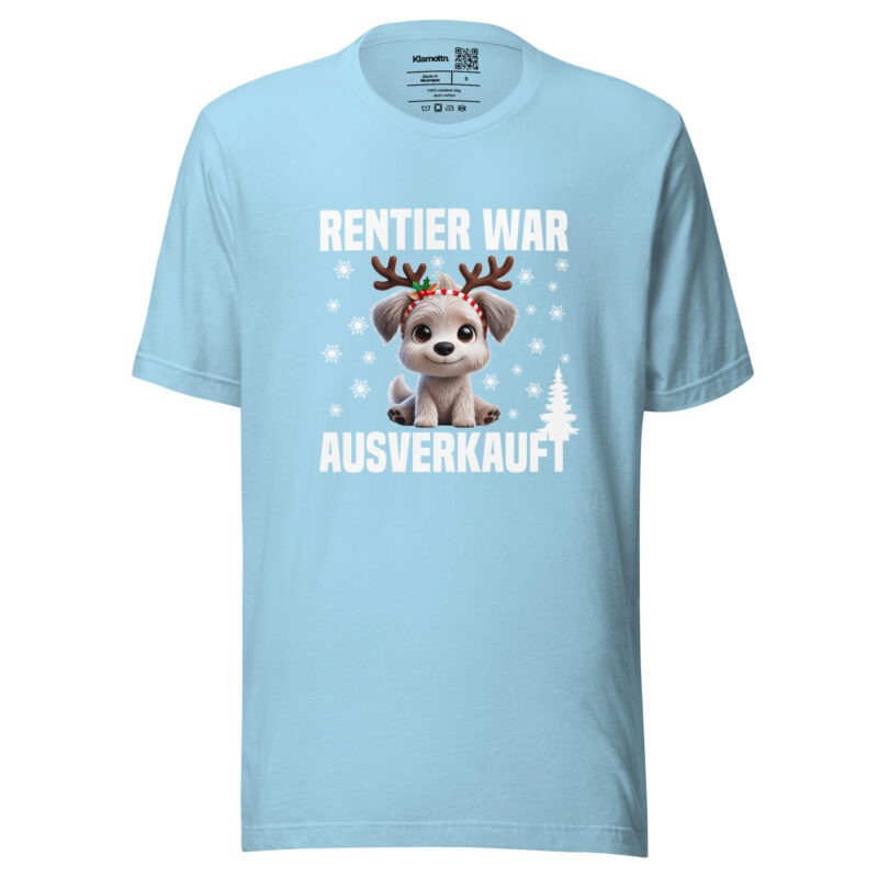 Rentier war ausverkauft Hund als Rudolph Unisex-T-Shirt