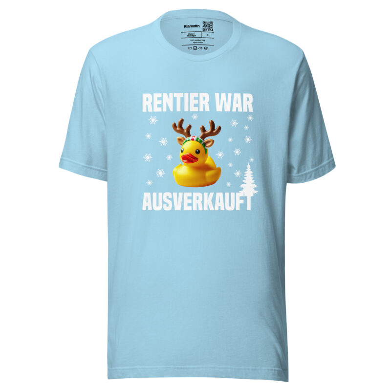 Rentier war ausverkauft Ente als Rudolph Unisex-T-Shirt – T-Shirts – klamottn.de