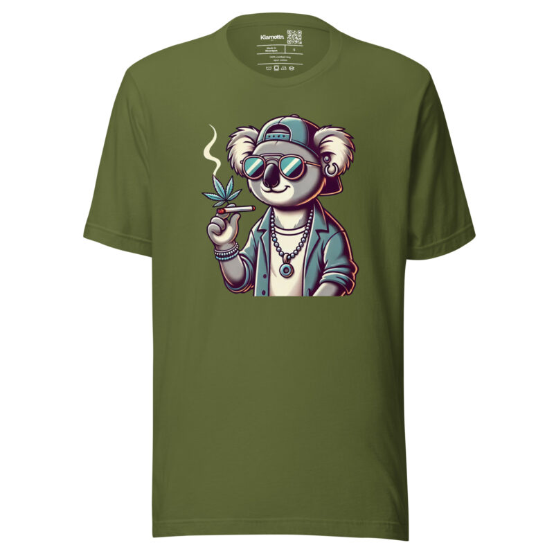 Entspannter Koala mit Joint Unisex-T-Shirt – T-Shirts – klamottn.de
