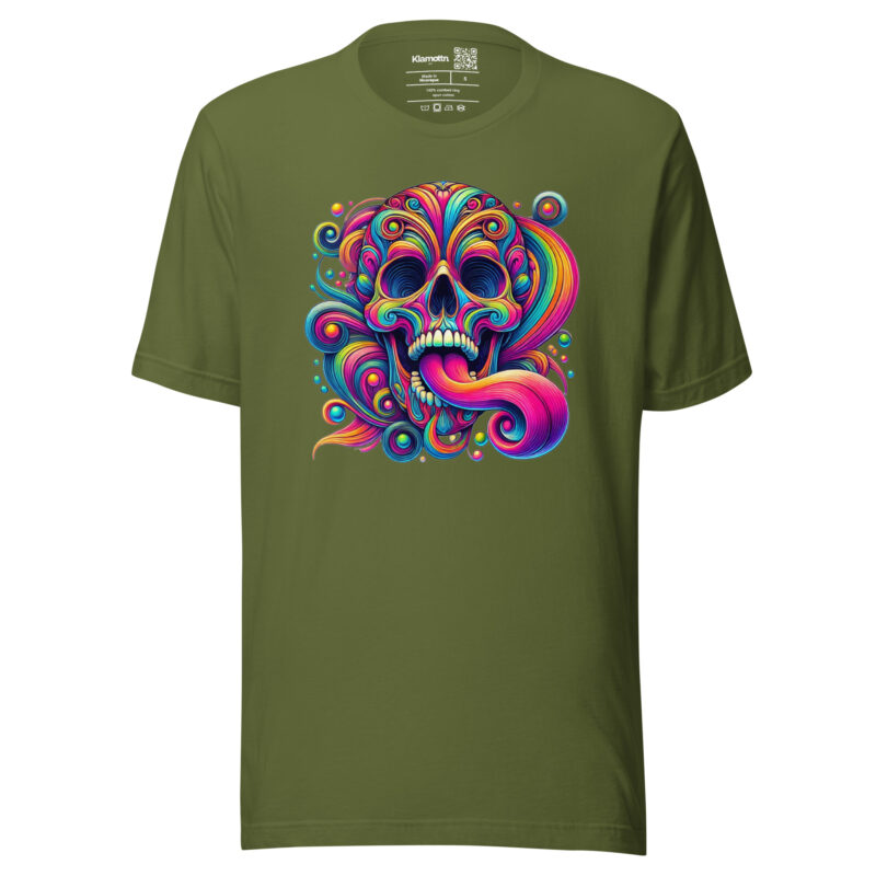 Psychedelischer Totenkopf Unisex-T-Shirt – T-Shirts – klamottn.de