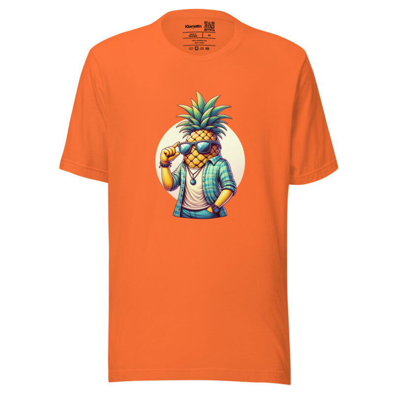 Coole Ananas mit Sonnenbrille Unisex-T-Shirt