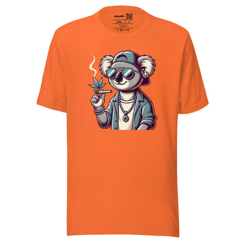 Entspannter Koala mit Joint Unisex-T-Shirt – T-Shirts – klamottn.de