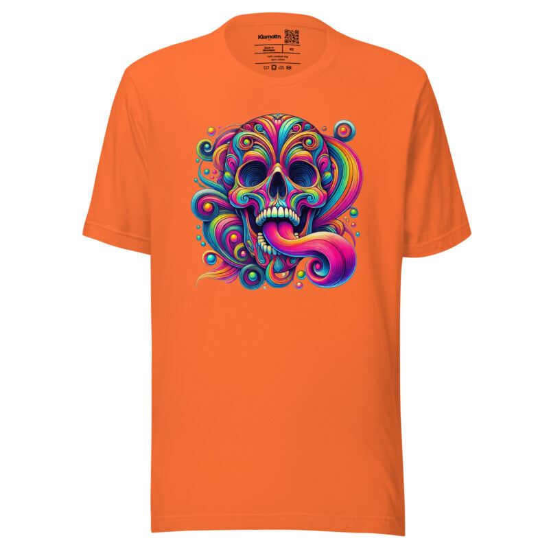 Psychedelischer Totenkopf Unisex-T-Shirt – T-Shirts – klamottn.de