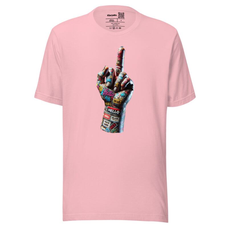 Urban Street Art Style Fick dich Fuck you Graffiti Hand Unisex-T-Shirt