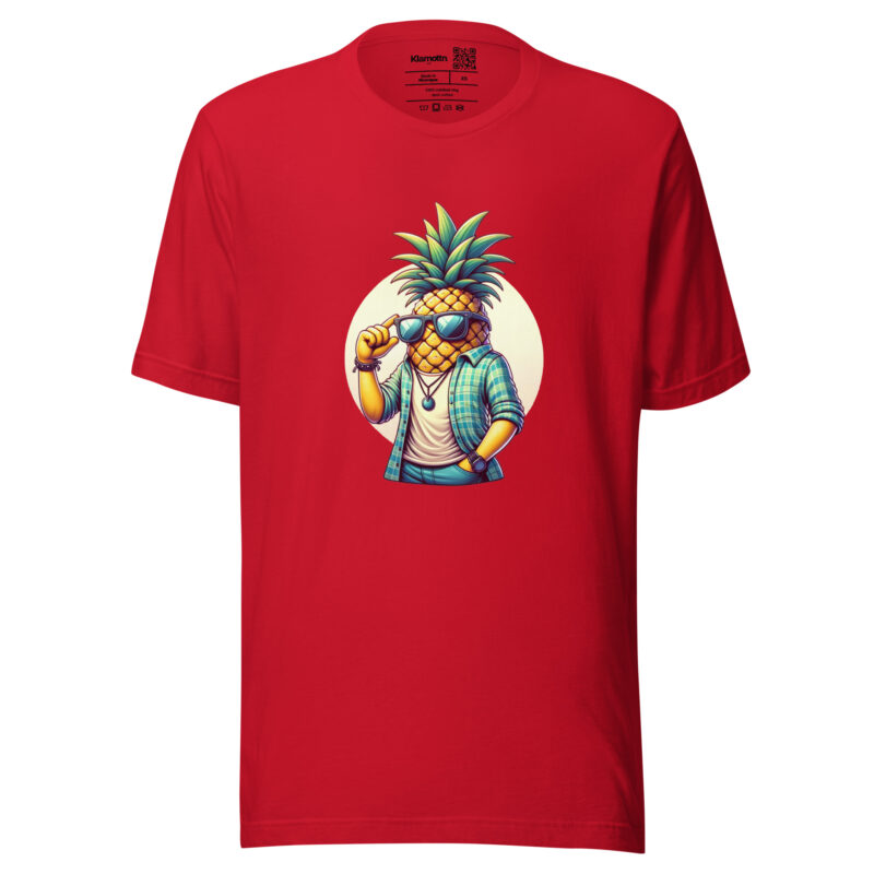 Coole Ananas mit Sonnenbrille Unisex-T-Shirt