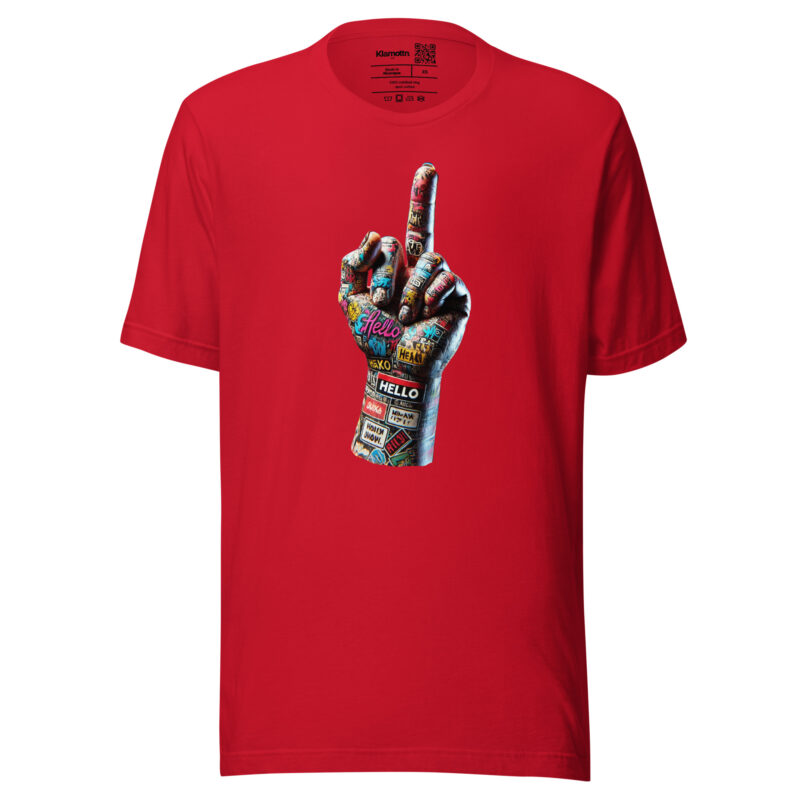 Urban Street Art Style Fick dich Fuck you Graffiti Hand Unisex-T-Shirt