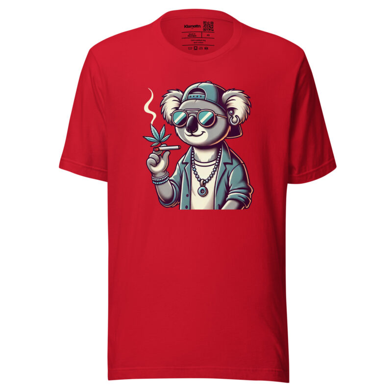Entspannter Koala mit Joint Unisex-T-Shirt – T-Shirts – klamottn.de