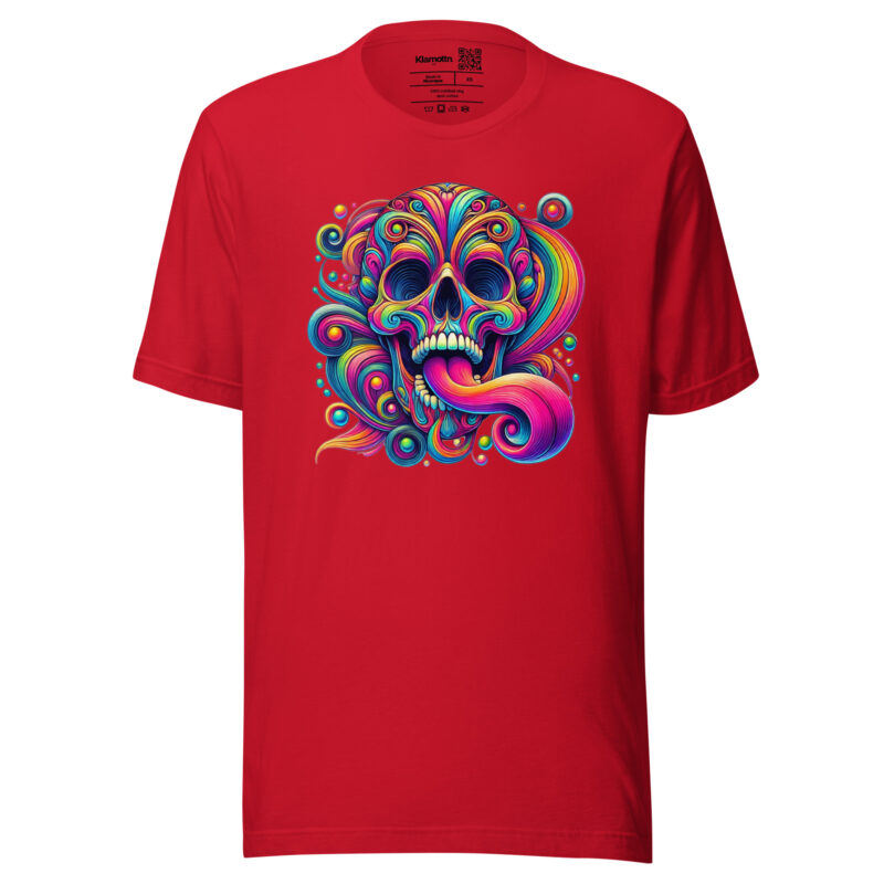 Psychedelischer Totenkopf Unisex-T-Shirt – T-Shirts – klamottn.de