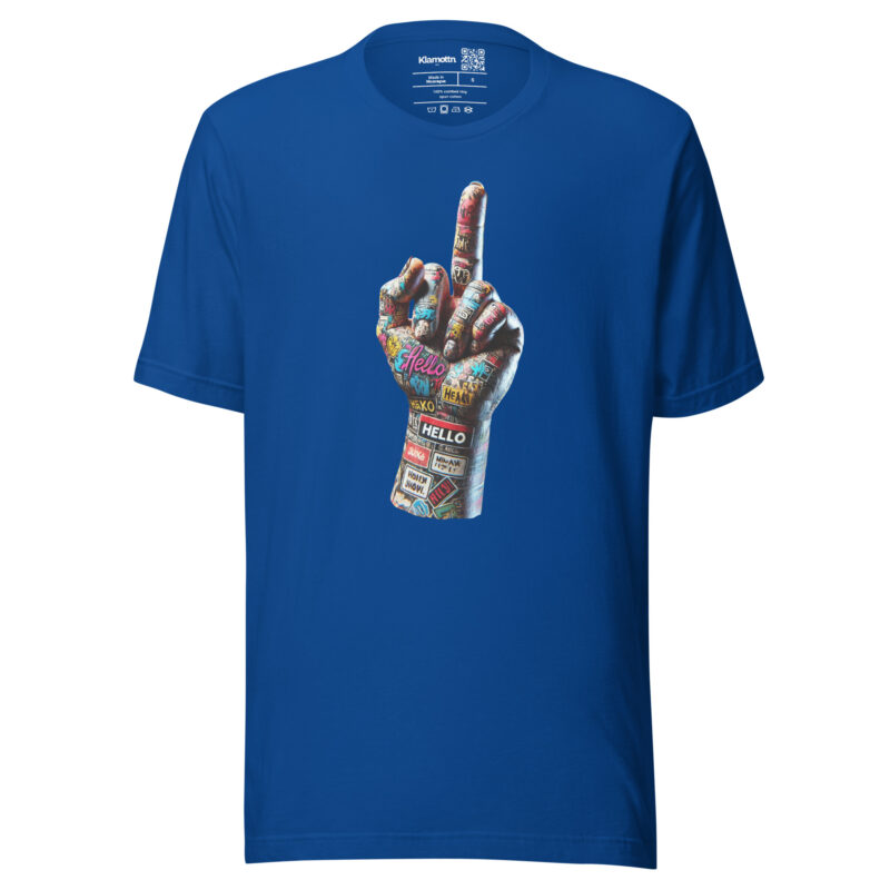 Urban Street Art Style Fick dich Fuck you Graffiti Hand Unisex-T-Shirt