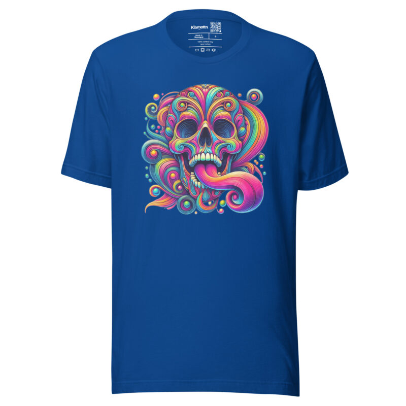 Psychedelischer Totenkopf Unisex-T-Shirt – T-Shirts – klamottn.de