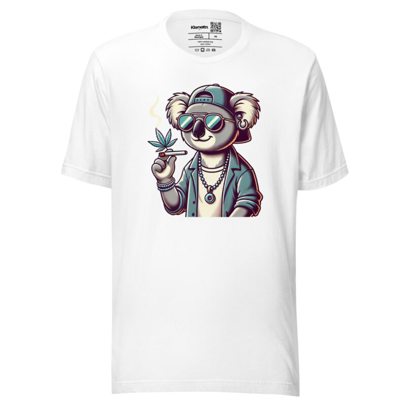 Entspannter Koala mit Joint Unisex-T-Shirt – T-Shirts – klamottn.de