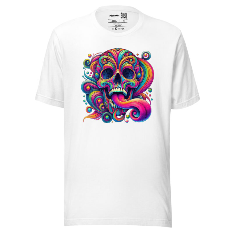 Psychedelischer Totenkopf Unisex-T-Shirt – T-Shirts – klamottn.de