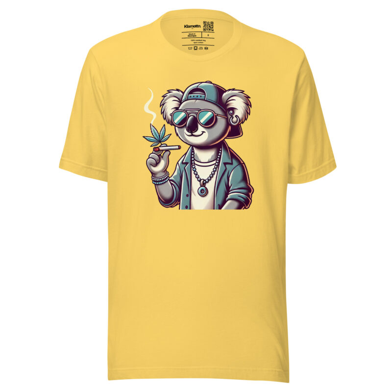 Entspannter Koala mit Joint Unisex-T-Shirt – T-Shirts – klamottn.de