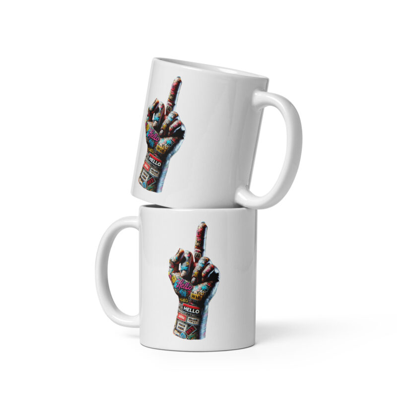 Urban Street Art Style Fick dich Fuck you Graffiti Hand Tasse