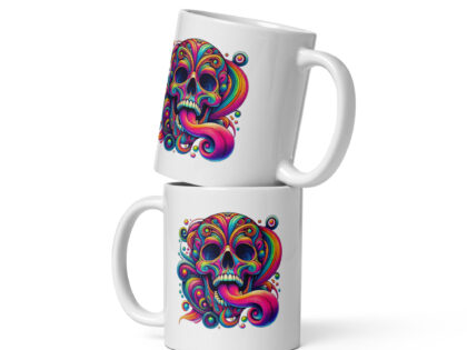 Psychedelischer Totenkopf Tasse – Home & Living – klamottn.de Psychedelischer Totenkopf Tasse – Home & Living – klamottn.de