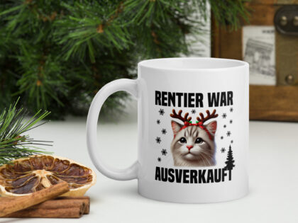 Rentier war ausverkauft Katze als Rudolph Tasse – Home & Living – klamottn.de Rentier war ausverkauft Katze als Rudolph Tasse – Home & Living – klamottn.de