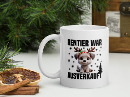 Rentier war ausverkauft Hund als Rudolph Tasse – Home & Living – klamottn.de Rentier war ausverkauft Hund als Rudolph Tasse – Home & Living – klamottn.de
