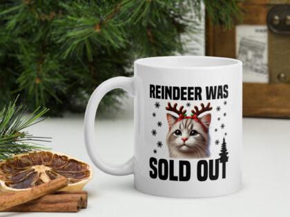 Reindeer was sold out Cat as Rudolph Tasse – Home & Living – klamottn.de Reindeer was sold out Cat as Rudolph Tasse – Home & Living – klamottn.de