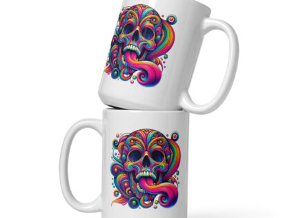 Psychedelischer Totenkopf Tasse – Home & Living – klamottn.de Psychedelischer Totenkopf Tasse – Home & Living – klamottn.de