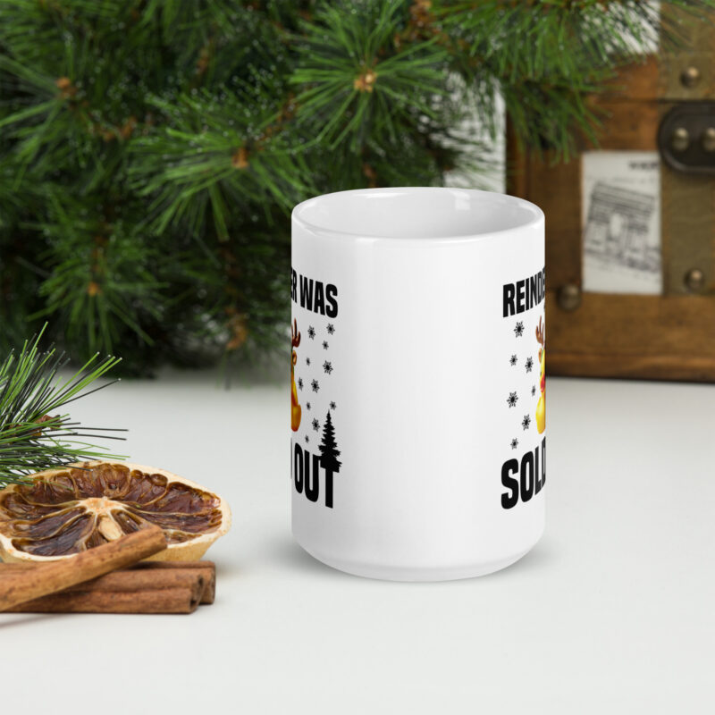 Reindeer was sold out Duck as Rudolph Tasse