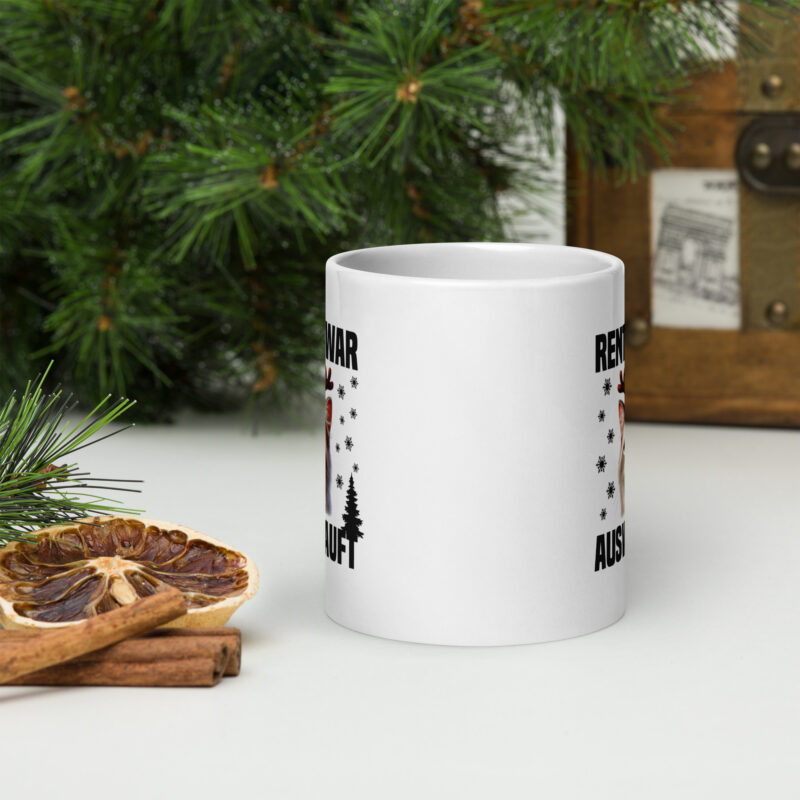 Rentier war ausverkauft Katze als Rudolph Tasse