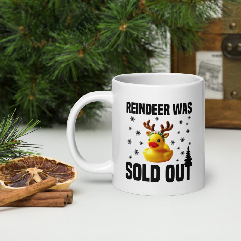 Reindeer was sold out Duck as Rudolph Tasse