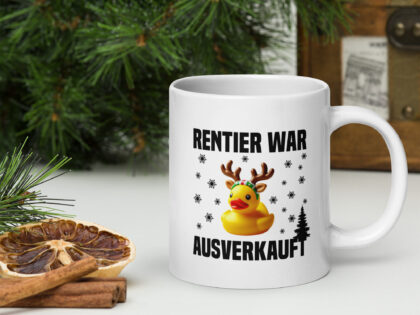 Rentier war ausverkauft Ente als Rudolph Tasse – Home & Living – klamottn.de Rentier war ausverkauft Ente als Rudolph Tasse – Home & Living – klamottn.de