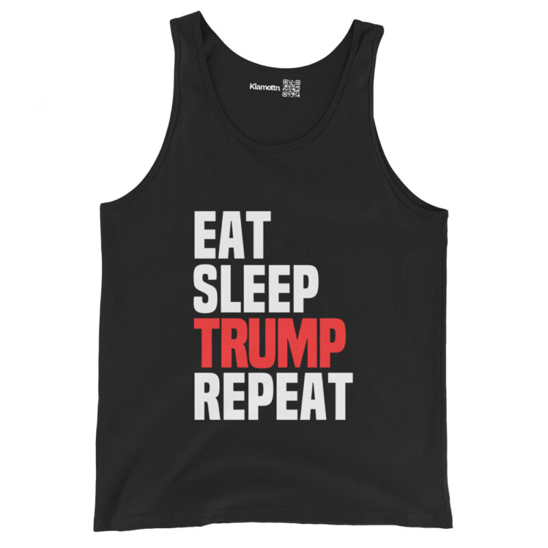 Eat Sleep Trump Repeat Unisex-Tank-Top – Tank Tops – klamottn.de