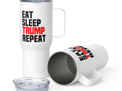 Eat Sleep Trump Repeat Reisebecher mit Griff – Accessoires – klamottn.de Eat Sleep Trump Repeat Reisebecher mit Griff – Accessoires – klamottn.de