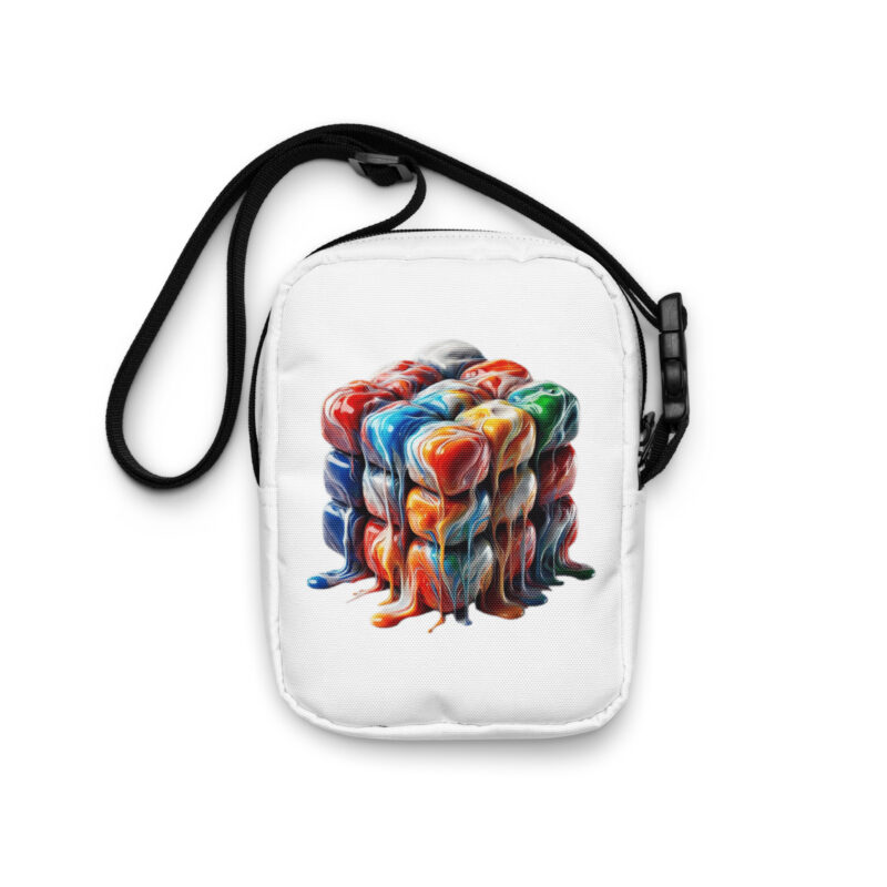 Flüssiger Zauberwürfel Umhängetasche – Accessoires – klamottn.de