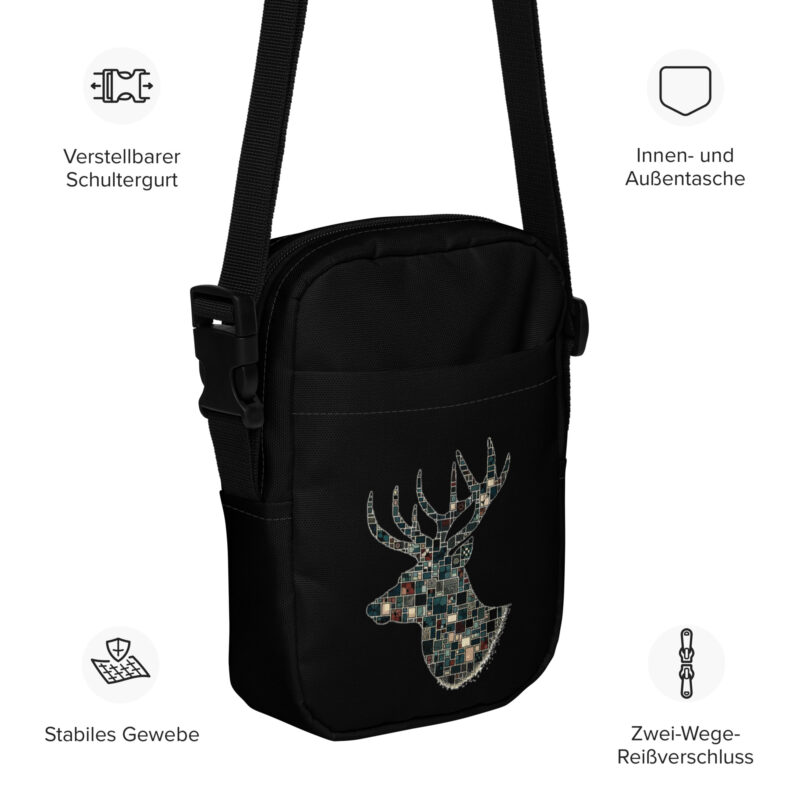 Mosaik-Hirsch Umhängetasche – Accessoires – klamottn.de
