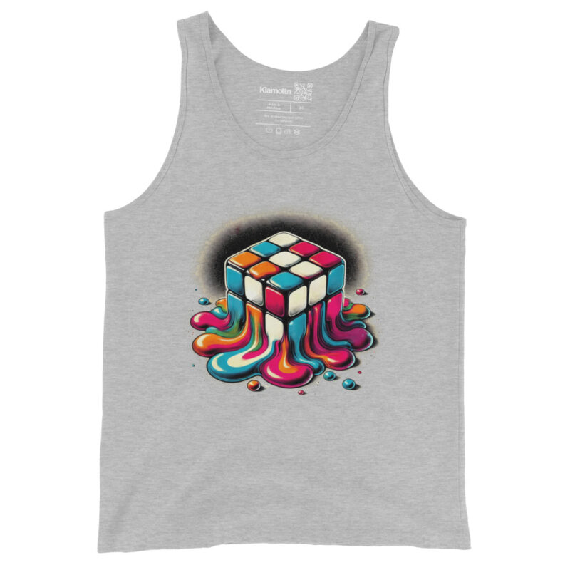 Schmelzender vintage Zauberwürfel Unisex-Tank-Top – Tank Tops – klamottn.de