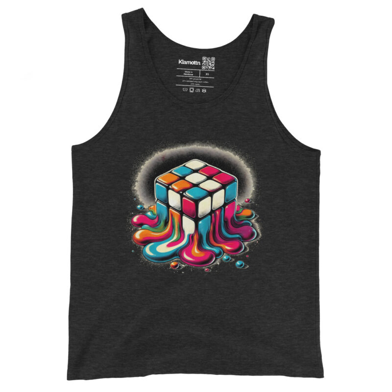 Schmelzender vintage Zauberwürfel Unisex-Tank-Top – Tank Tops – klamottn.de