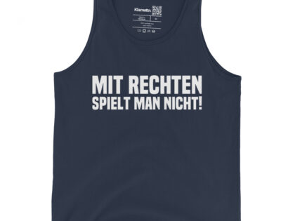 Mit Rechten spielt man nicht Unisex-Tank-Top – Tank Tops – klamottn.de Mit Rechten spielt man nicht Unisex-Tank-Top – Tank Tops – klamottn.de