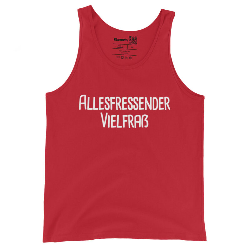 Allesfressender Vielfraß Unisex-Tank-Top – Tank Tops – klamottn.de