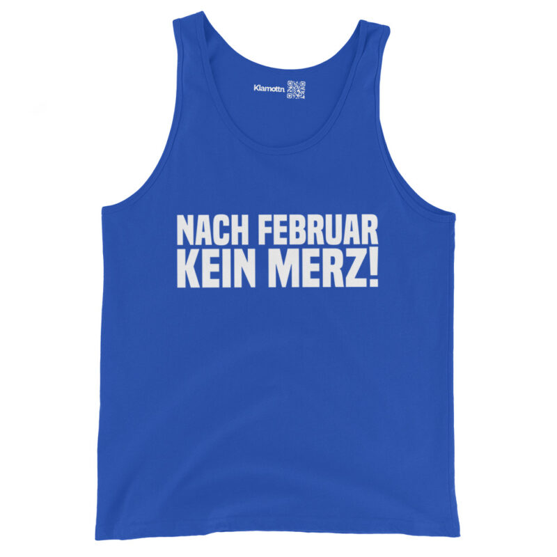 Nach Februar kein Merz Unisex-Tank-Top – Tank Tops – klamottn.de