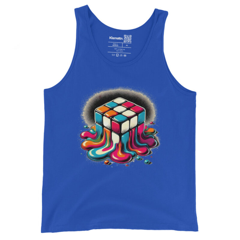 Schmelzender vintage Zauberwürfel Unisex-Tank-Top – Tank Tops – klamottn.de